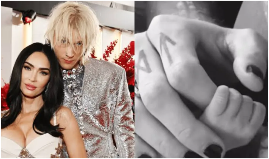 Megan Fox and Machine Gun Kelly with baby Girl