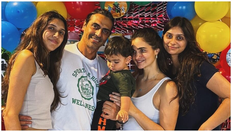 Arjun rampal & family